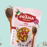 Organic whole black chia seeds