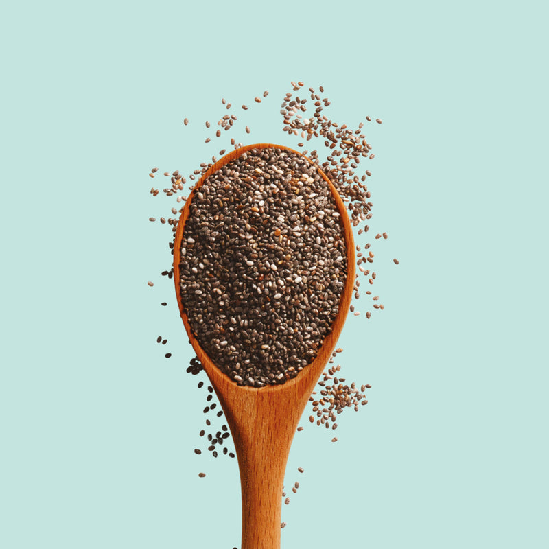 Organic whole black chia seeds
