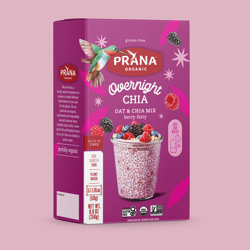 Overnight Chia - Berry Fairy Organic Oat & Chia Mix – Prana Foods USA